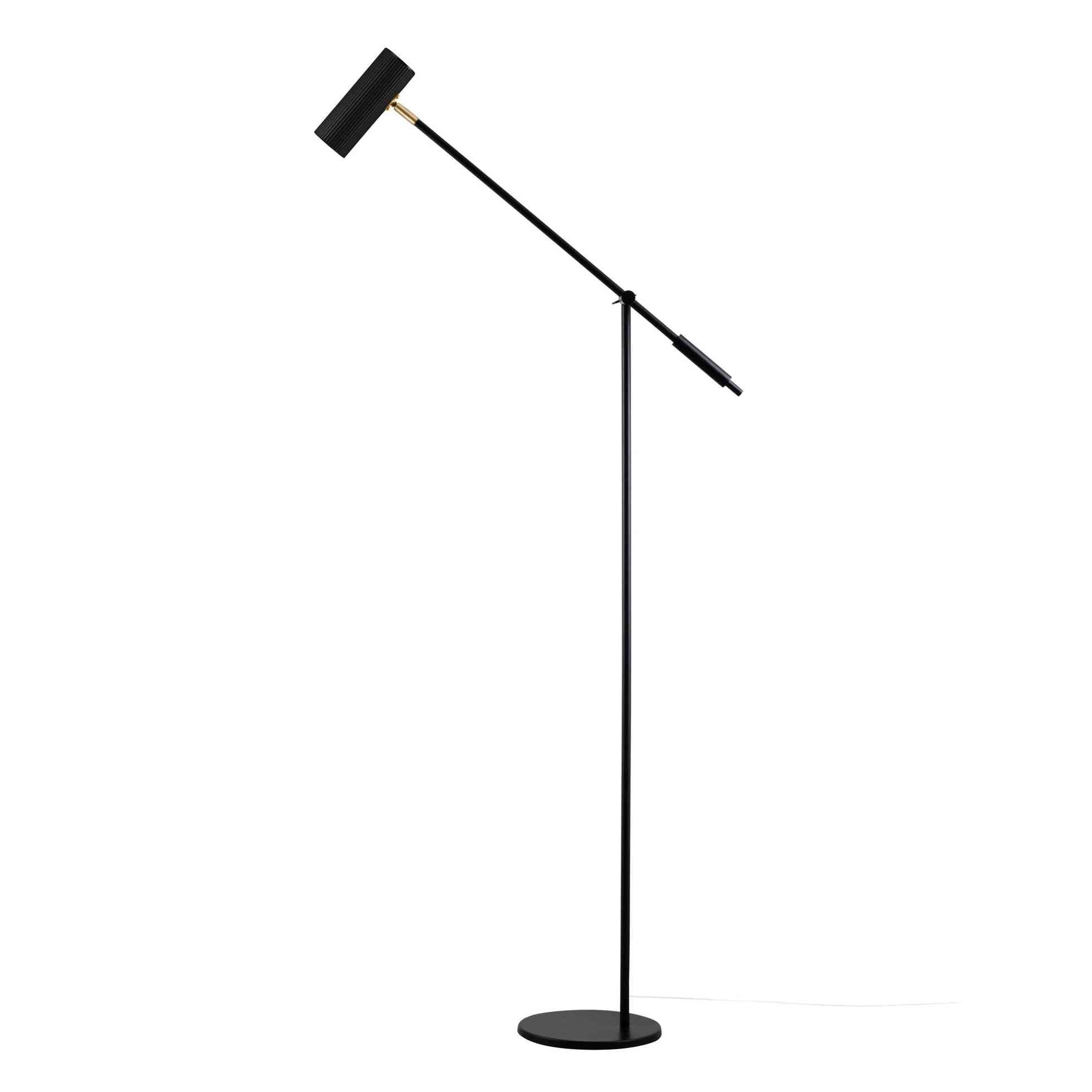 Golvlampa Hubble Read Svart