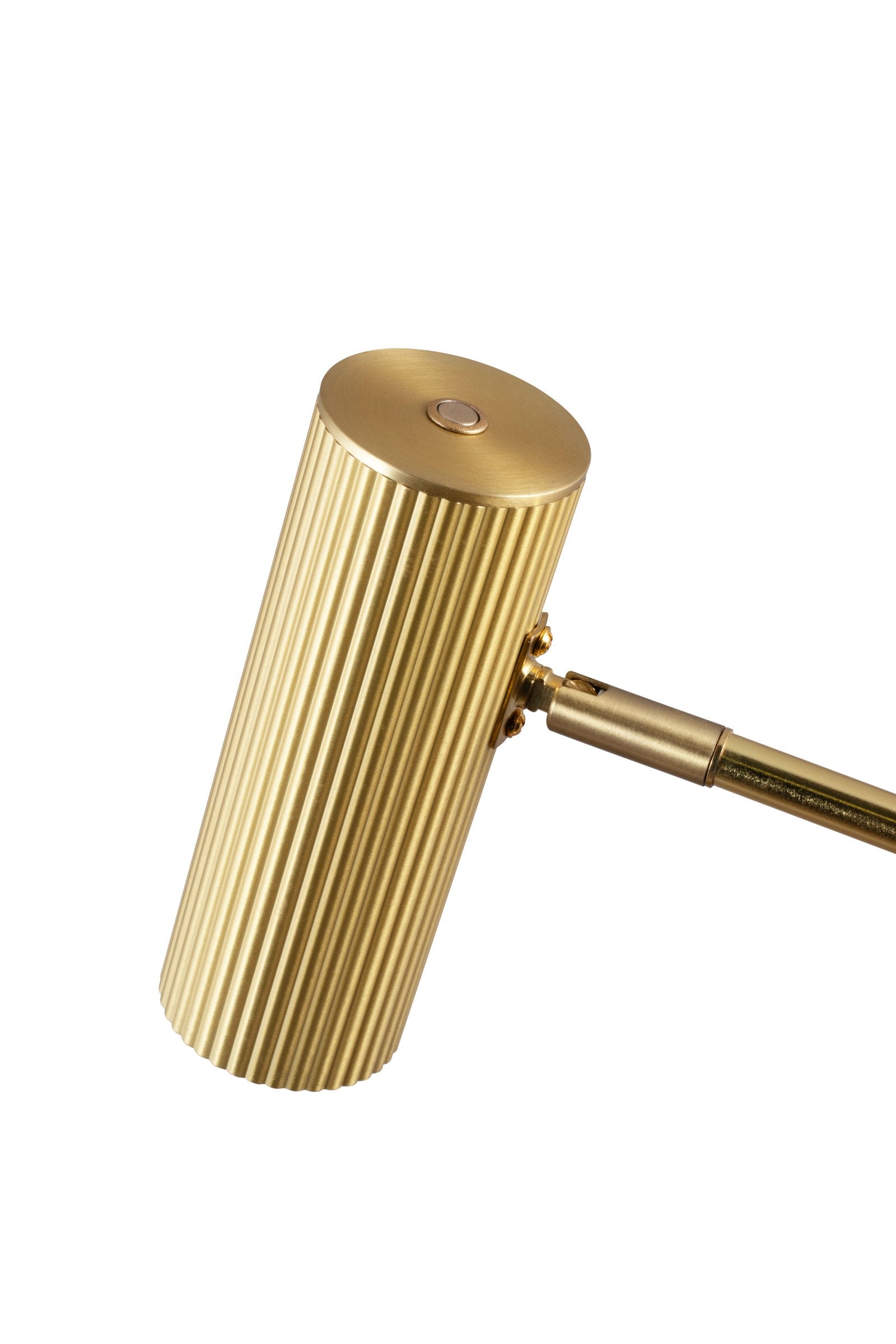 Golvlampa Hubble Read Borstad Mässing