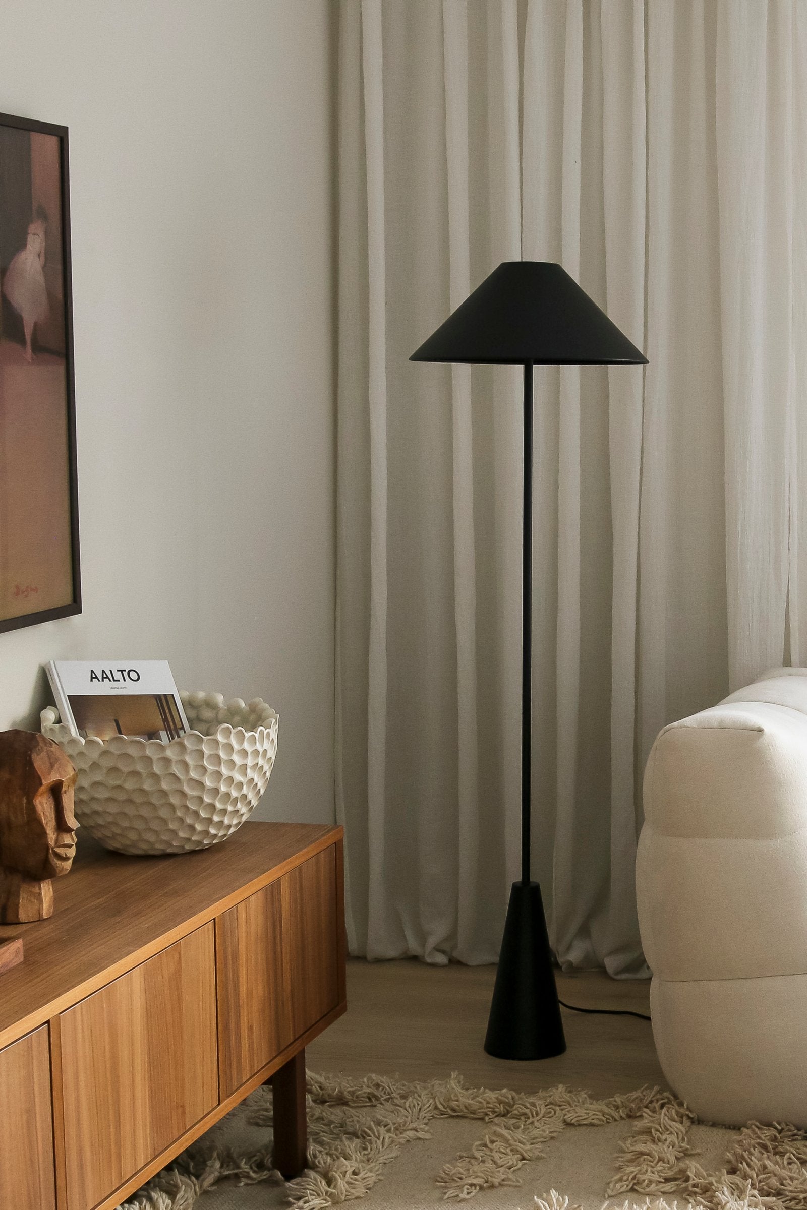 Golvlampa Cannes Svart