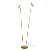 Aneta Lighting ARTIC golvlampa dubbel, matt mässing - Azalea Home