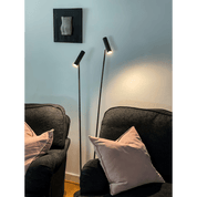 Aneta Lighting ARTIC golvlampa dubbel, svart - Azalea Home