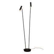 Aneta Lighting ARTIC golvlampa dubbel, svart - Azalea Home