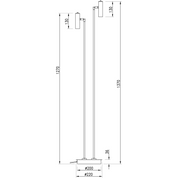 Aneta Lighting ARTIC golvlampa dubbel, vit - Azalea Home