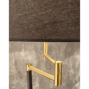 Aneta Lighting BIRKA golvlampa, svart/mässing - Azalea Home