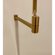 Aneta Lighting BIRKA golvlampa, vit/mässing - Azalea Home