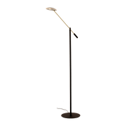 Aneta Lighting CADIZ golvlampa, svart/matt mässing - Azalea Home