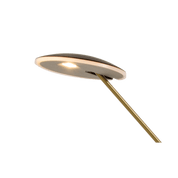 Aneta Lighting CADIZ golvlampa, svart/matt mässing - Azalea Home