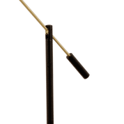 Aneta Lighting CADIZ golvlampa, svart/matt mässing - Azalea Home