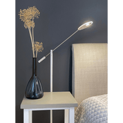 Aneta Lighting CADIZ golvlampa, vit/stål - Azalea Home