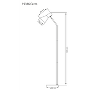 Aneta Lighting CERES golvlampa, sand - Azalea Home