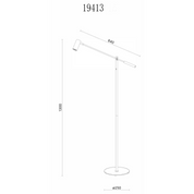 Aneta Lighting CONCORD golvlampa, svart - Azalea Home