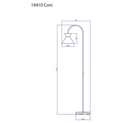 Aneta Lighting CONI golvlampa, svart - Azalea Home