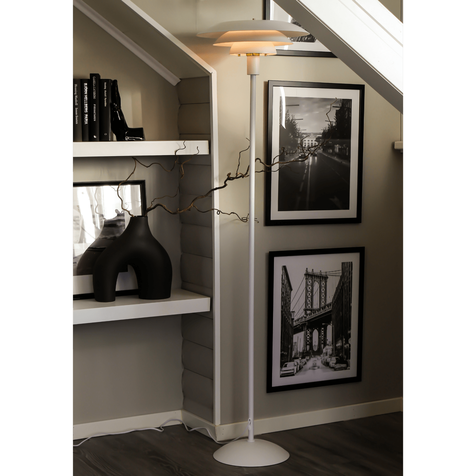 Aneta Lighting EPSILON golvlampa, vit - Azalea Home