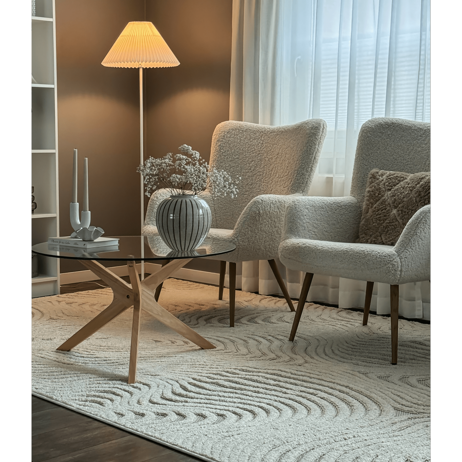 Aneta Lighting ESTER golvlampa, vit - Azalea Home