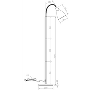 Aneta Lighting IDRE golvlampa, svart - Azalea Home
