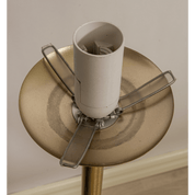 Aneta Lighting MOLEKYL golvlampa, matt mässing/vit - Azalea Home