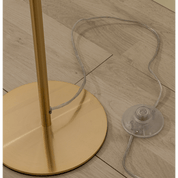 Aneta Lighting MOLEKYL golvlampa, matt mässing/vit - Azalea Home