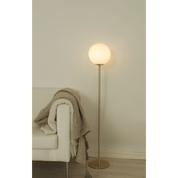 Aneta Lighting MOLEKYL golvlampa, matt mässing/vit - Azalea Home
