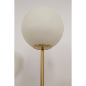 Aneta Lighting MOLEKYL golvlampa, matt mässing/vit - Azalea Home