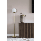 Aneta Lighting MOLEKYL golvlampa, matt mässing/vit - Azalea Home