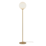 Aneta Lighting MOLEKYL golvlampa, matt mässing/vit - Azalea Home