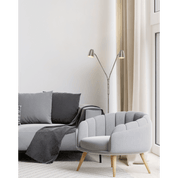 Aneta Lighting SANDNES golvlampa dubbel, stål - Azalea Home