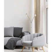 Aneta Lighting SANDNES golvlampa dubbel, vit - Azalea Home