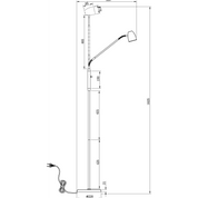 Aneta Lighting SANDNES golvlampa. svart - Azalea Home