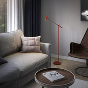 Belid Golvlampa Cato blank rubinröd - Azalea Home