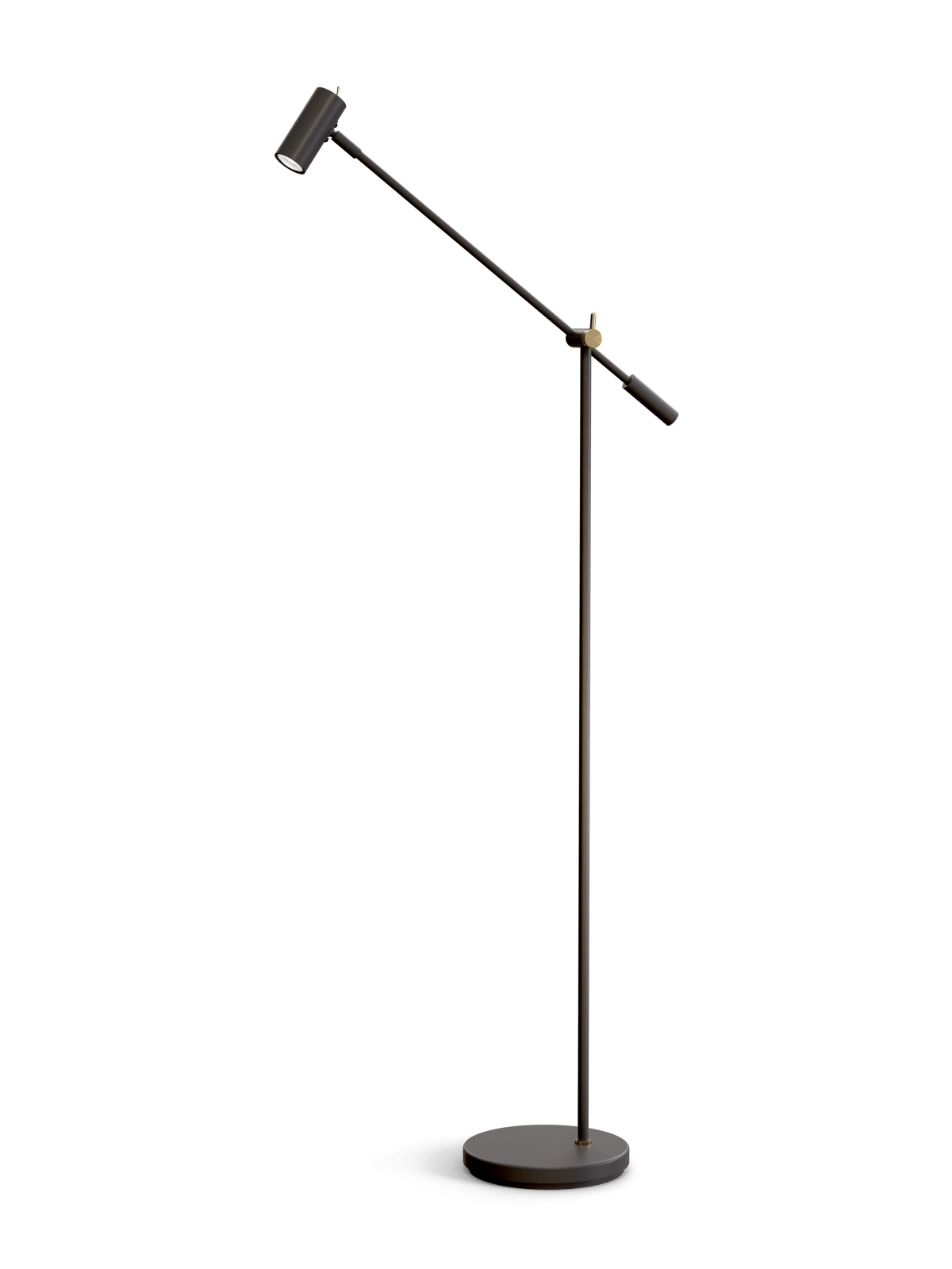 Belid Golvlampa Cato, mattsvart/mässing - Azalea Home