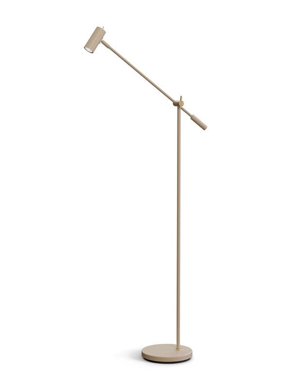 Belid Golvlampa Cato, nougat/mässing - Azalea Home