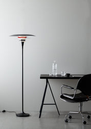 Belid Golvlampa Diablo Ø50 mattsvart/blankröd - Azalea Home