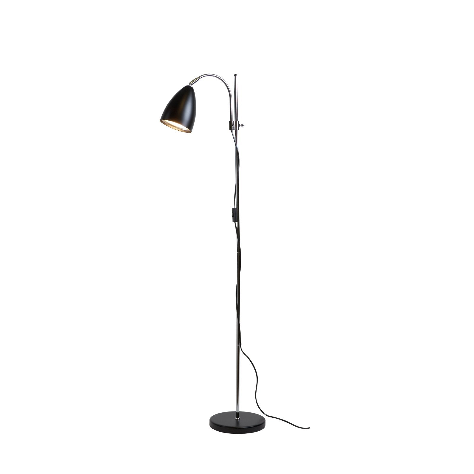 Belid Golvlampa Sway svart/krom - Azalea Home