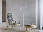 Belid Golvlampa Tyson vipparm vitstruktur - Azalea Home