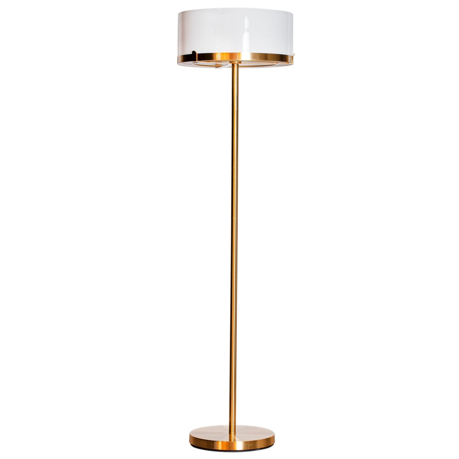By Rydéns Marcel golvlampa H150 cm mässing/vit - Azalea Home