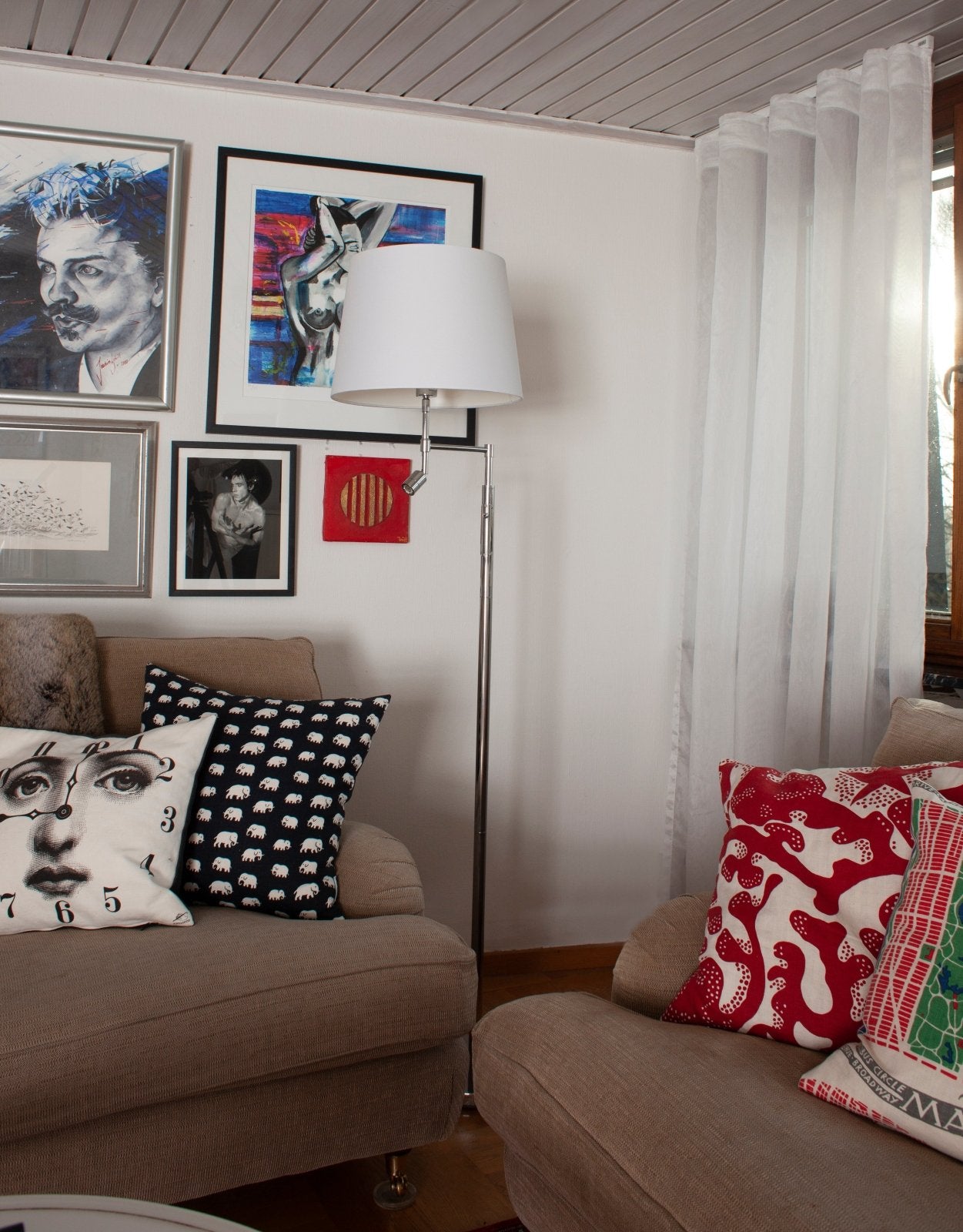 By Rydéns Orlando golvlampa krom/vit - Azalea Home