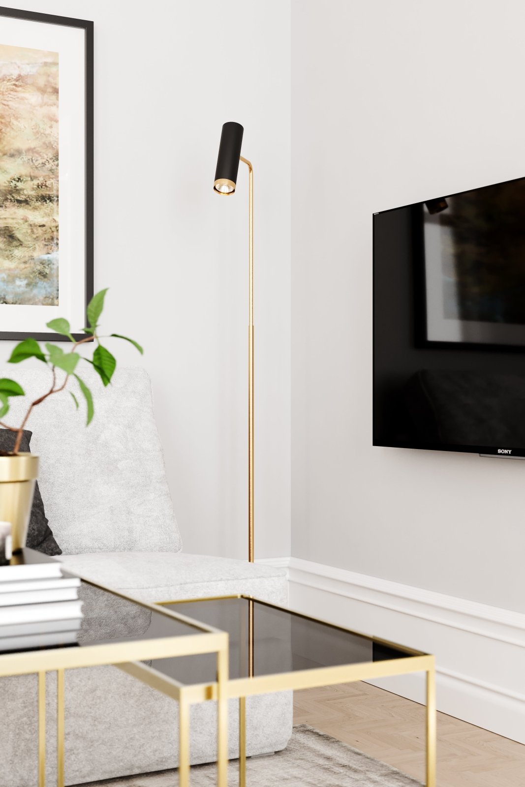 By Rydéns Puls golvlampa svart matt - Azalea Home