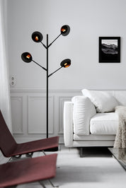 By Rydéns Turno golvlampa svart - Azalea Home