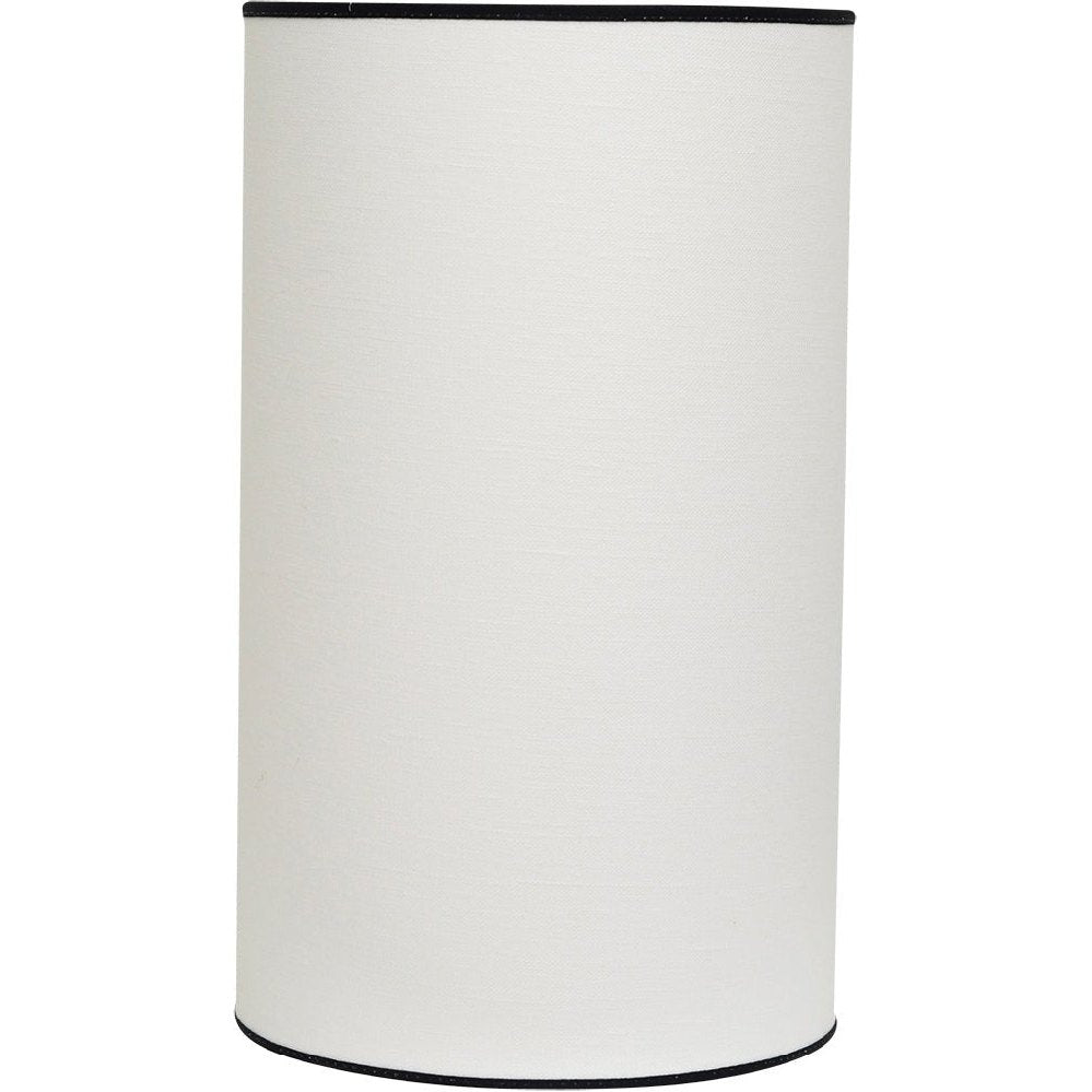Hallbergs Belysning Carolin Lampskärm 25cm, Vit/Svart - Azalea Home