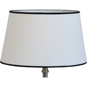 Hallbergs Belysning Carolin Lampskärm 25cm, Vit/Svart - Azalea Home