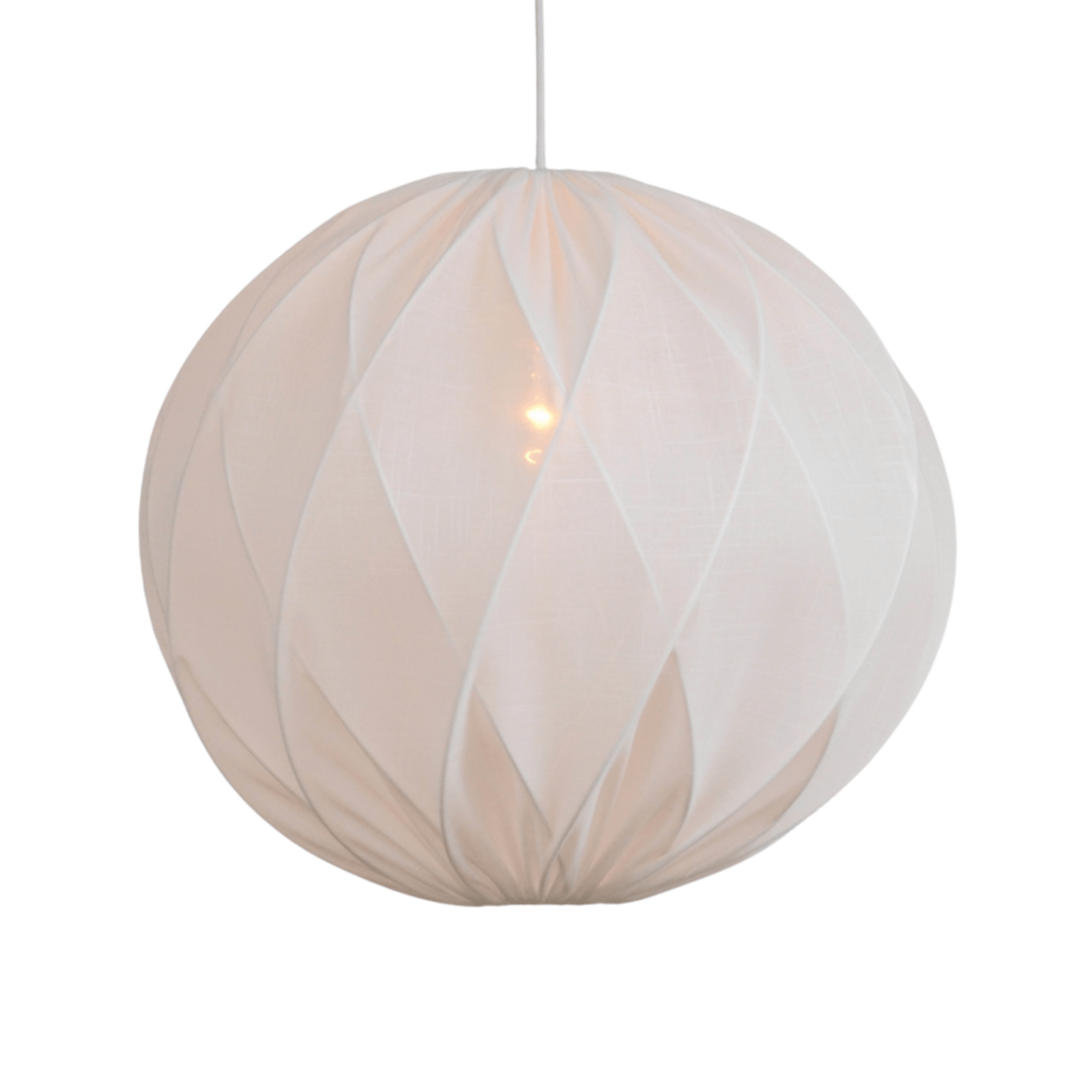 Hallbergs Belysning Lovenia Lampskärm 40cm, Offwhite - Azalea Home
