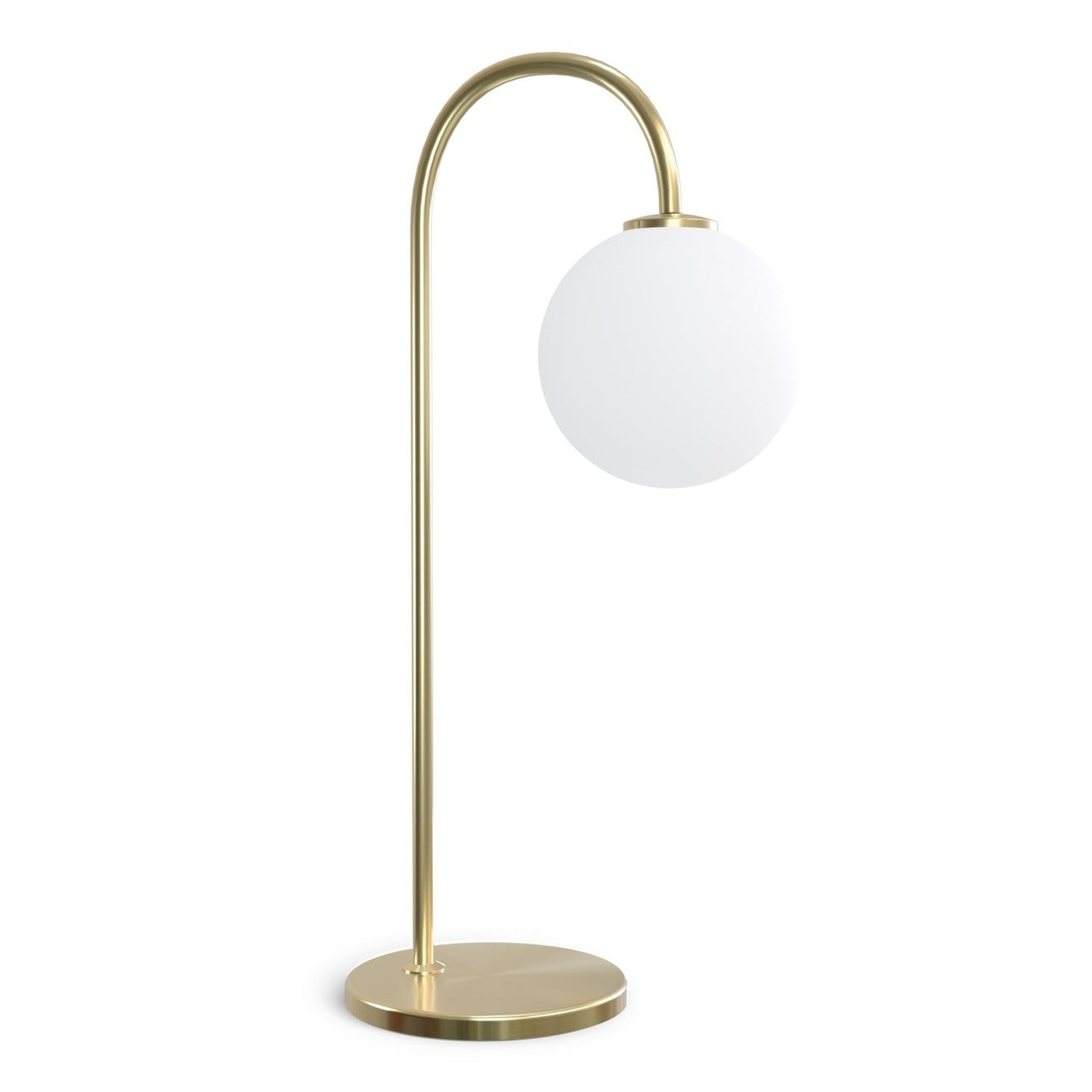 Herstal Bordslampa Ballon mässing/opal glas - Azalea Home