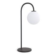 Herstal Bordslampa Ballon svart/opal glas - Azalea Home