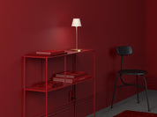 Herstal Bordslampa Gil satin brass - Azalea Home