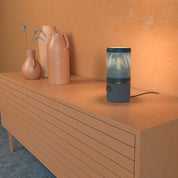 Herstal Bordslampa Jazz blå/mattsvart - Azalea Home