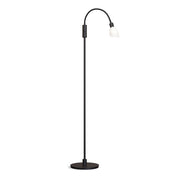 Herstal Golvlampa Cut enkel svart/opal glas - Azalea Home