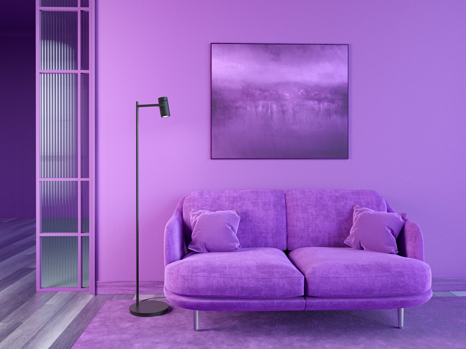 Herstal Golvlampa Holder svart - Azalea Home