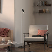 Herstal Golvlampa Pipeline enkel mattsvart - Azalea Home