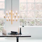 Herstal Krona Manola 12 satin brass - Azalea Home