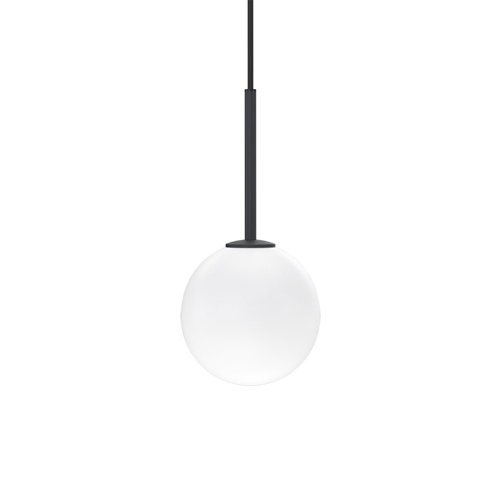 Herstal Pendel Ballon mattsvart/opal glas - Azalea Home